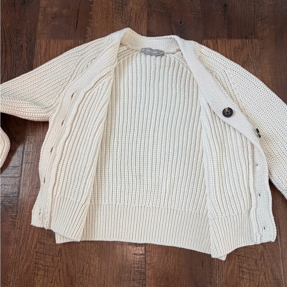 Everlane The Texture Cotton Cardigan Ivory Women’s Size M Cotton Blend button up - Picture 10 of 16